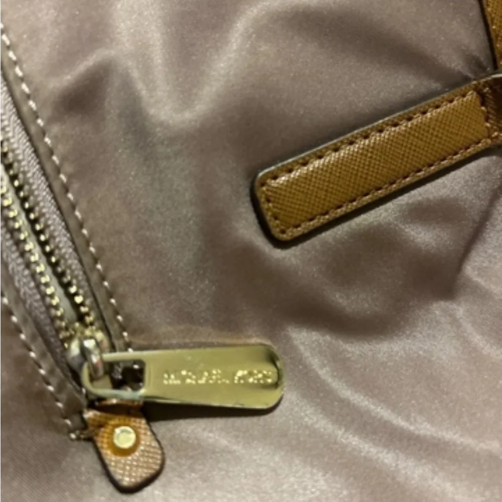 Classic Large Brown Tote Bag with Gold Hardware